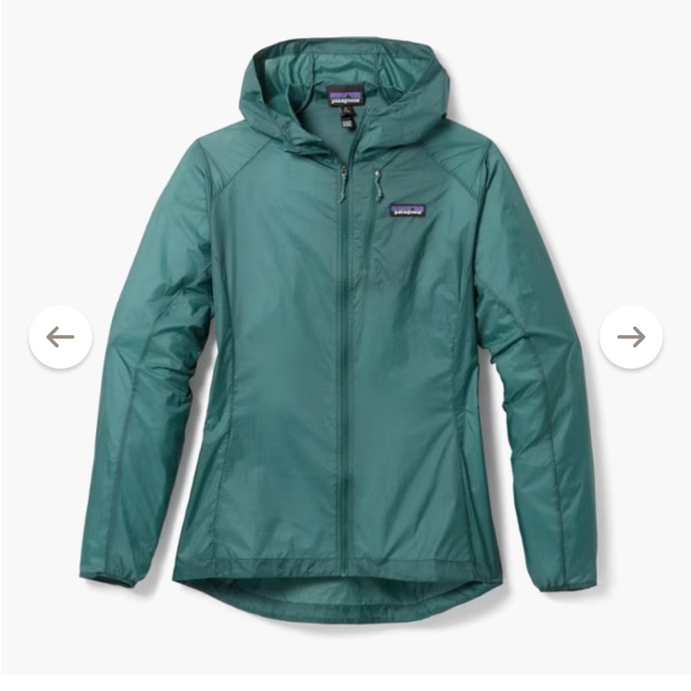 Patagonia Women’s Green Weather-resistant Hooded Jacket -large